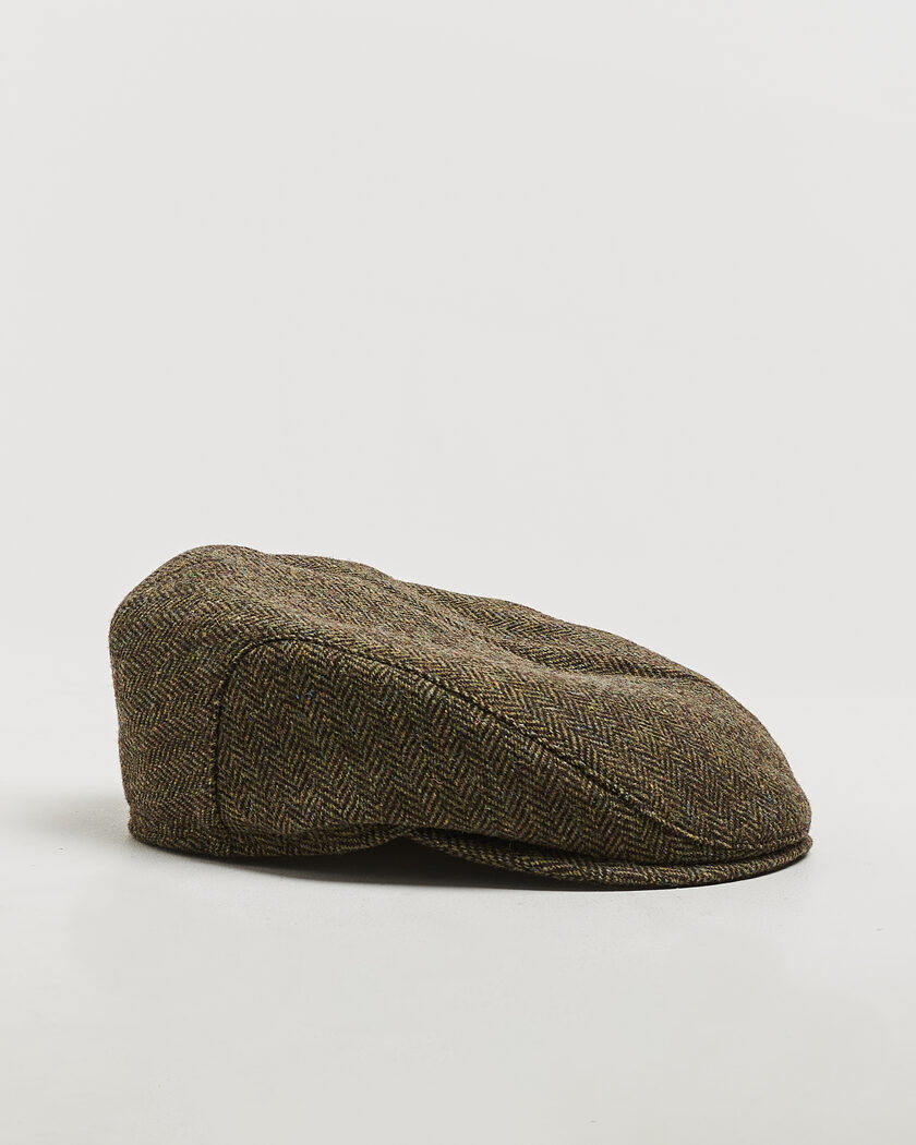 Wigéns Ivy Slim Herringbone Cap Olive – Verde