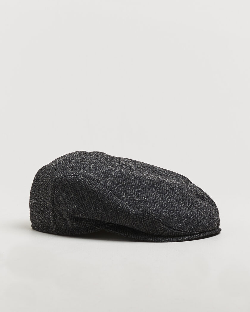 Wigéns Ivy Slim Herringbone Cap Dark Grey – Grigio