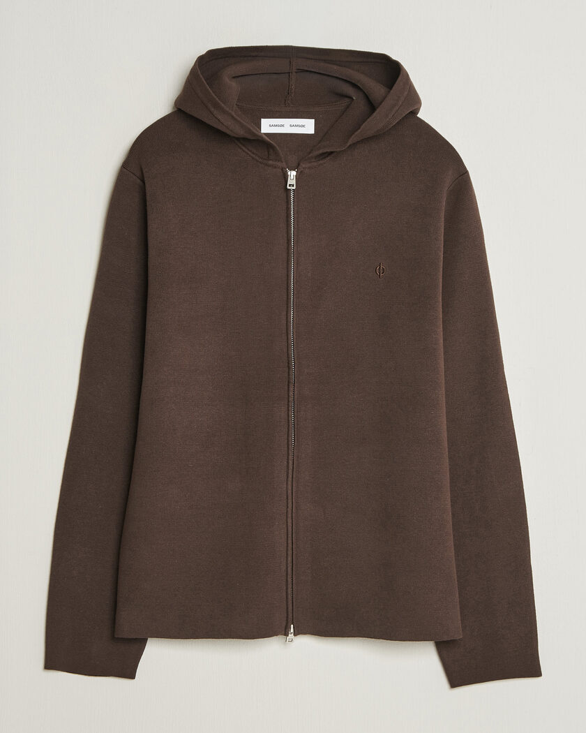 Samsøe Samsøe Niklas Full Zip Hoodie Delicioso – Marrone