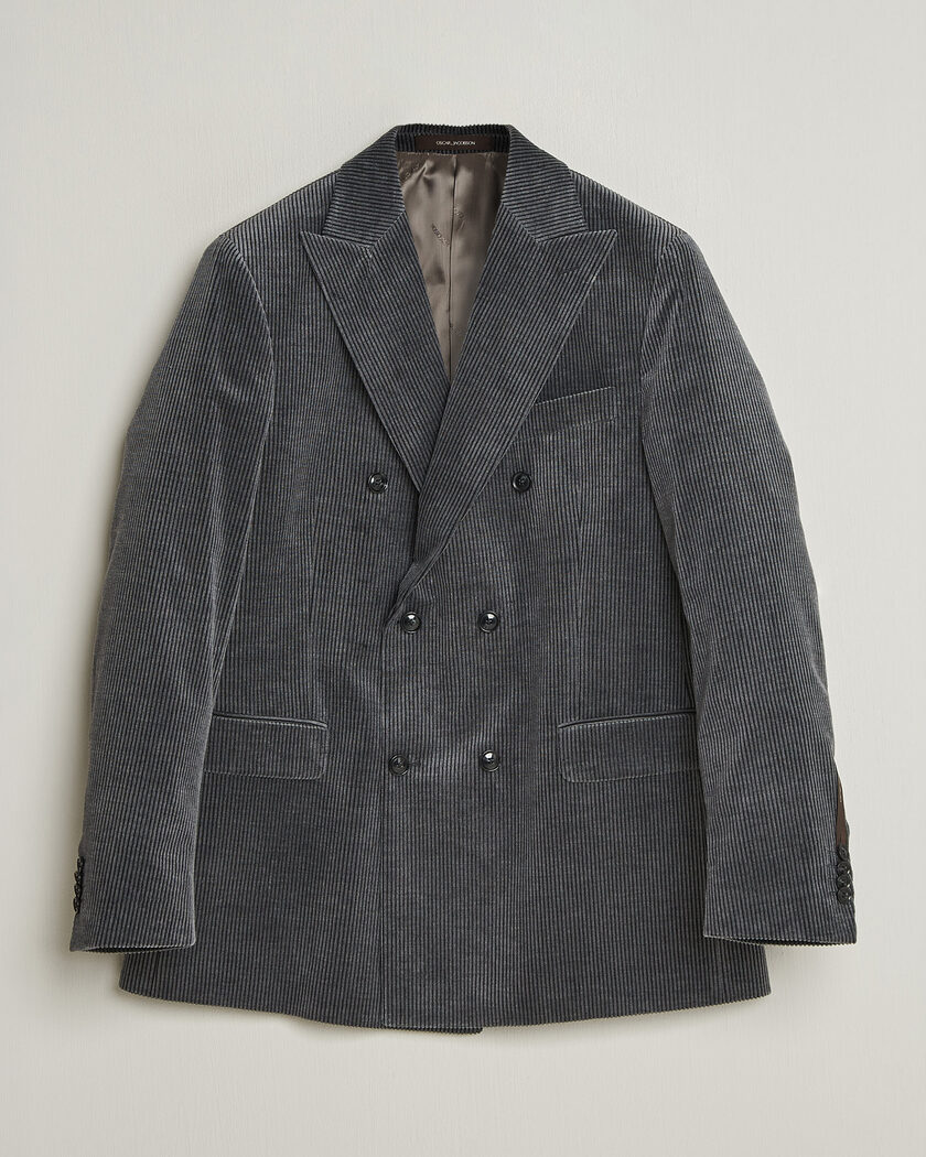 Oscar Jacobson Farris Corduroy Blazer Grey – Grigio