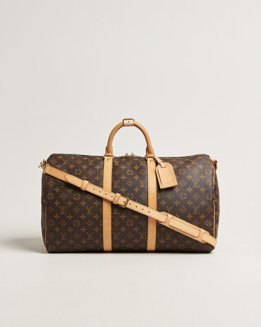 Louis Vuitton Pre-Owned Keepall 50 Bandoulière Monogram – Marrone
