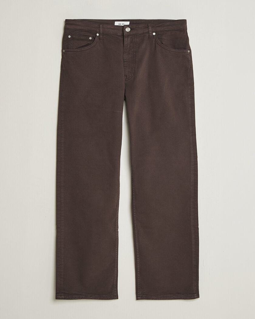 NN07 Otis Relaxed Fit 5-Pocket Pants Deep Truffle – Marrone