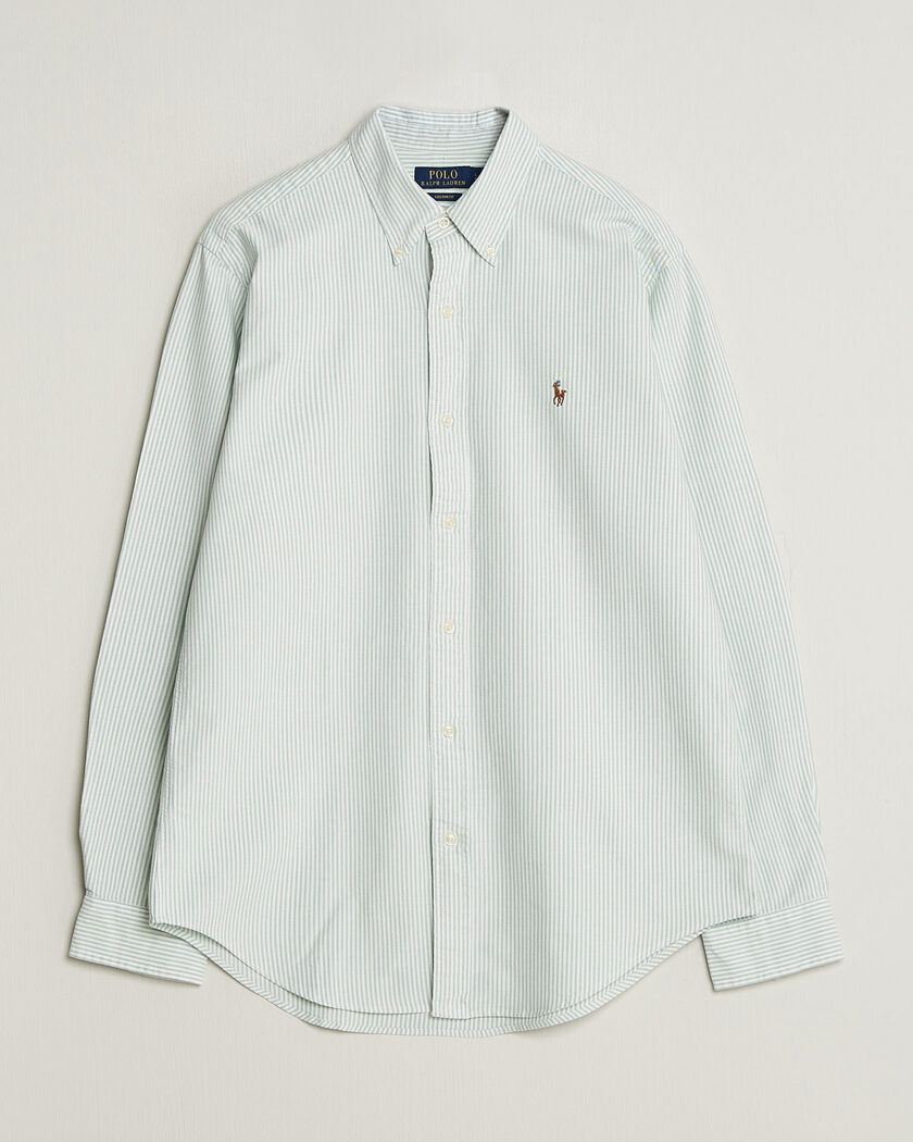 Polo Ralph Lauren Custom Slim Fit Oxford Shirt Pistachio/White – Verde
