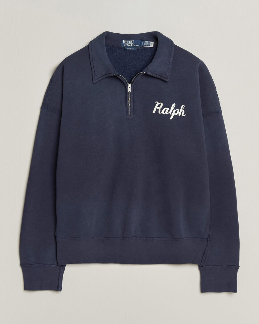 Polo Ralph Lauren Knit Half Zip Sweatshirt Dark Cobolt – Blu