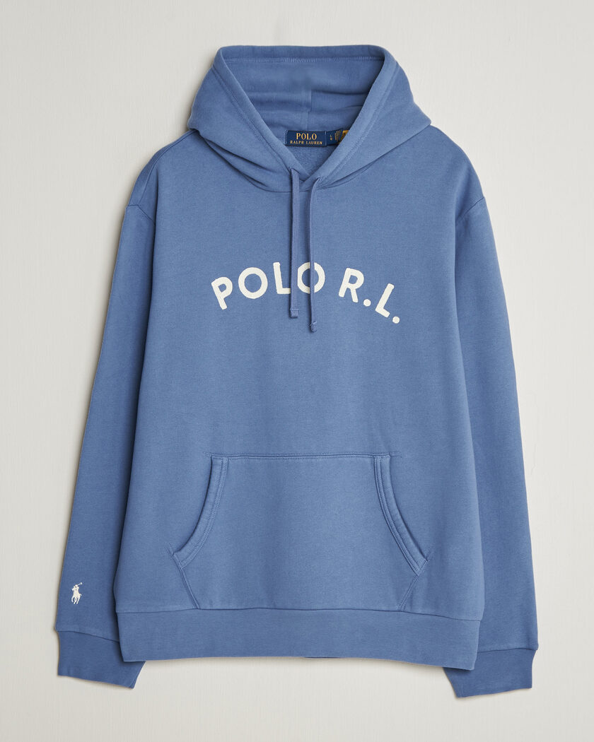 Polo Ralph Lauren Cotton Chest Logo Hood Carson Blue – Blu