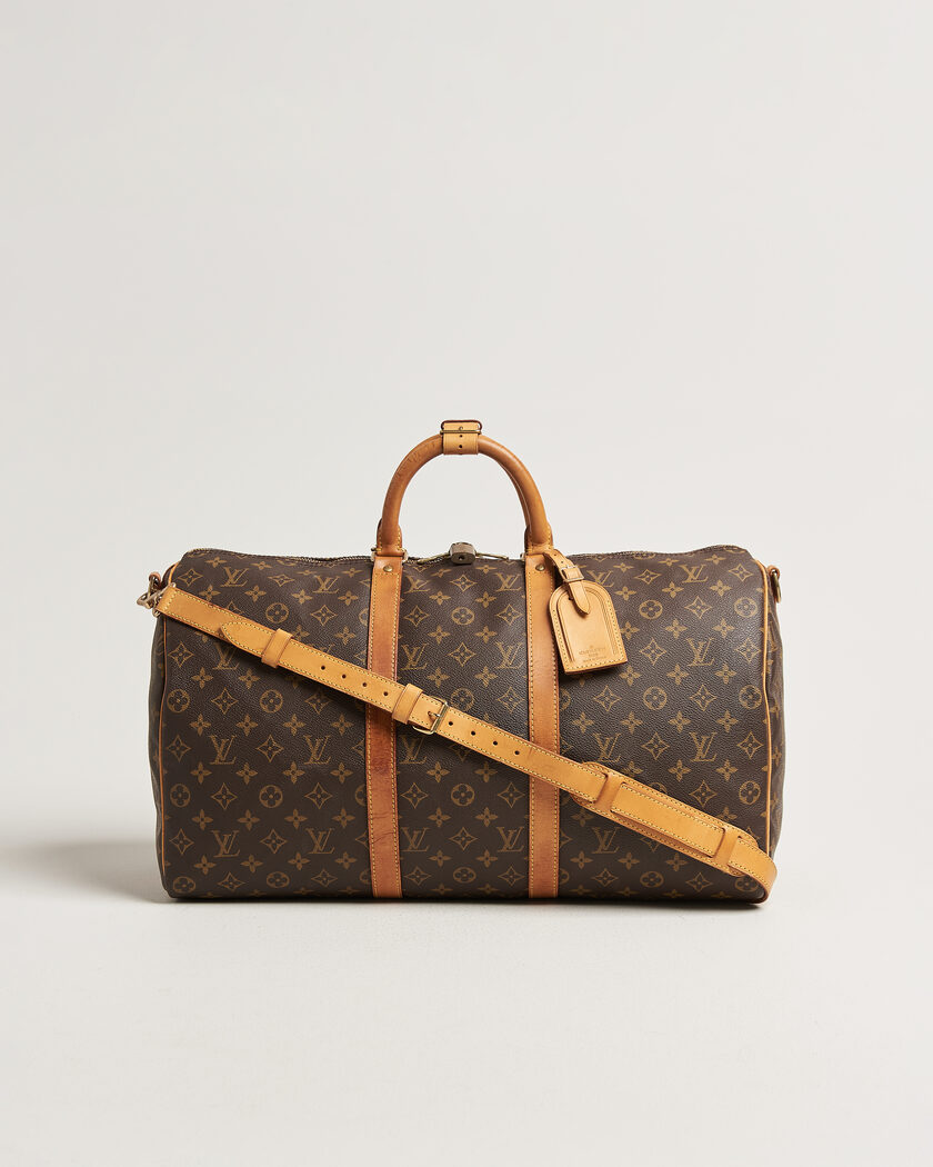 Louis Vuitton Pre-Owned Keepall 50 Bandoulière Monogram – Marrone