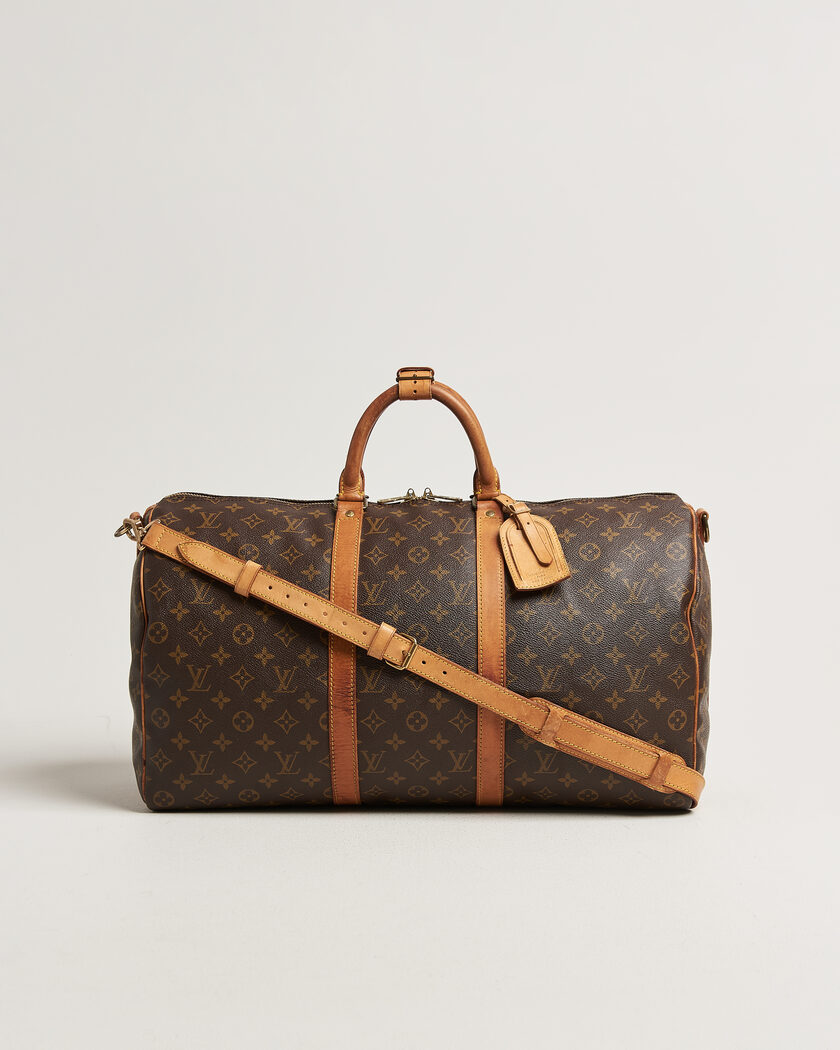 Louis Vuitton Pre-Owned Keepall 50 Bandoulière Monogram – Marrone