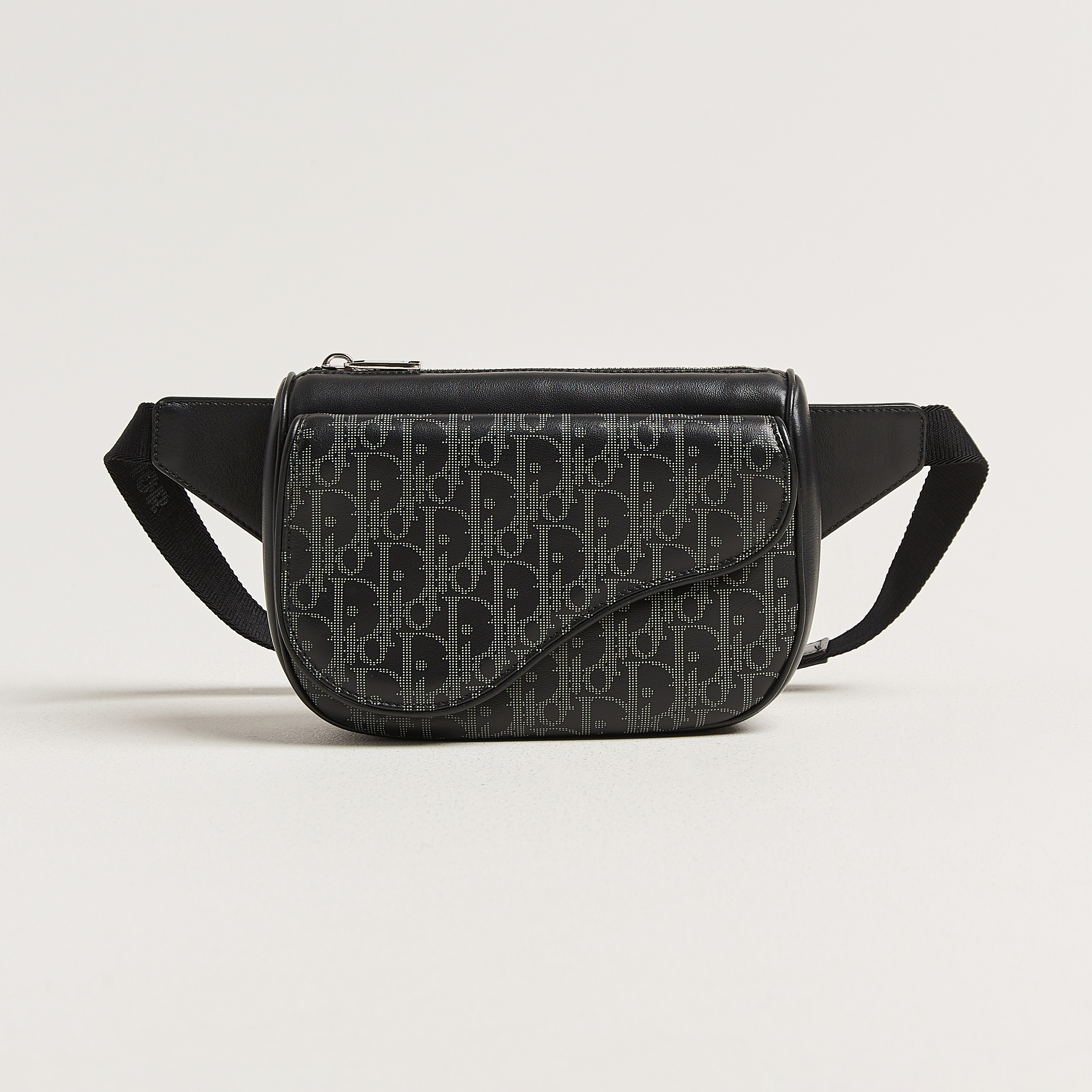 Dior Pre-Owned Saddle Bag Oblique Leather Black – Nero
