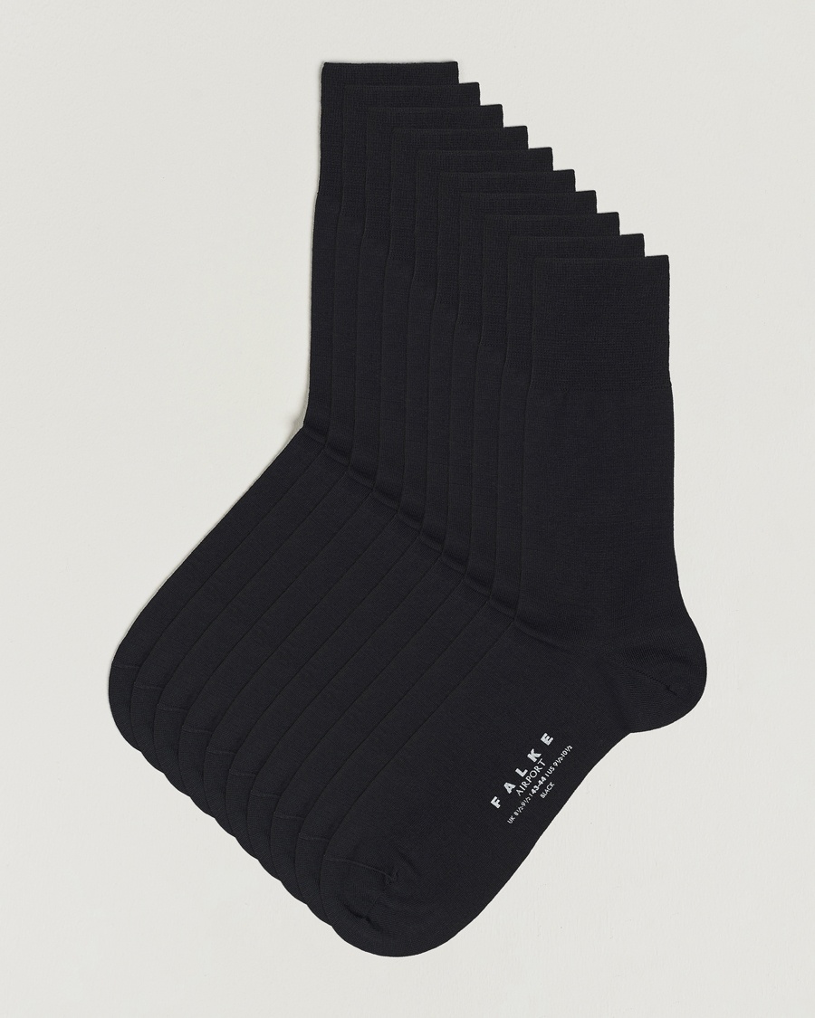 10-Pack Airport Socks Black – Nero