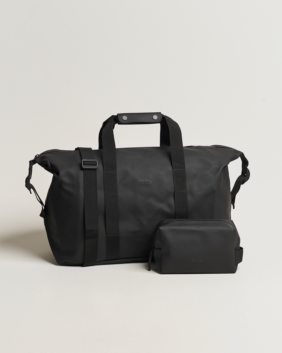 RAINS Hilo Weekendbag & Washbag Black – Nero