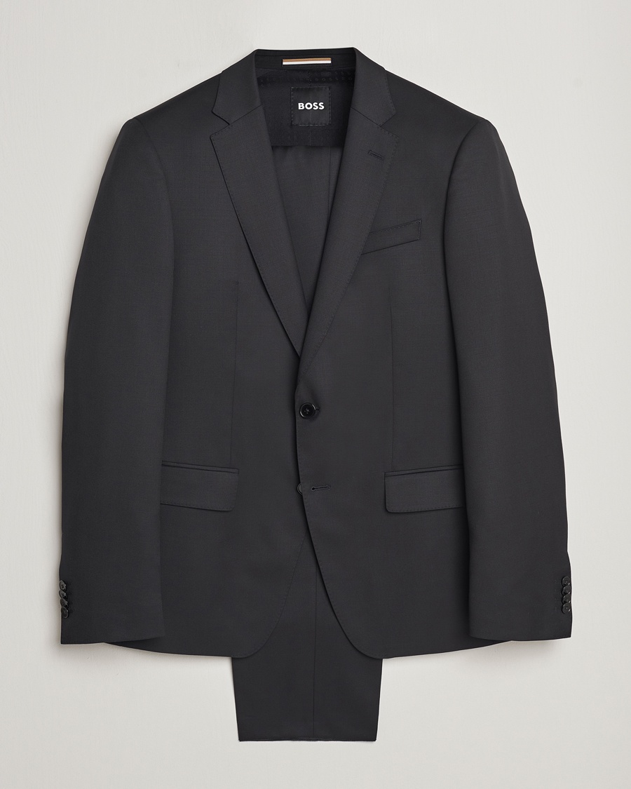 BOSS BLACK Huge Wool Suit Black – Nero