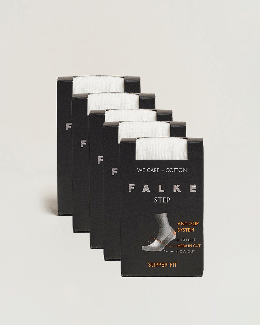 Falke 5-pack Step In Box Loafer Socks White – Bianco