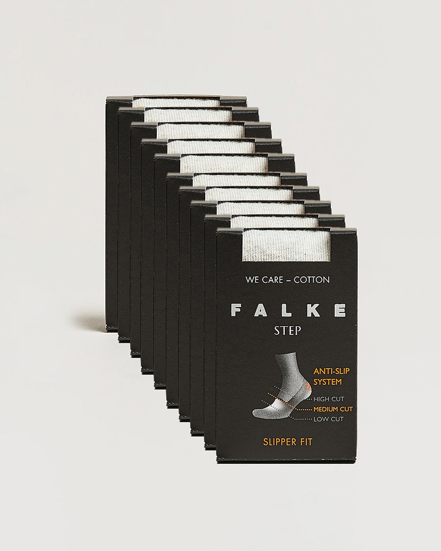 Falke 10-pack Step In Box Loafer Socks White – Bianco