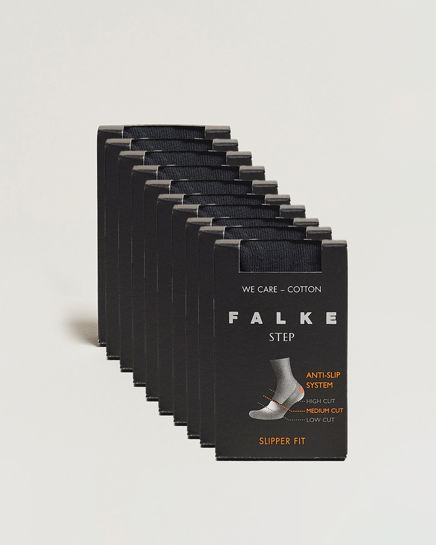 Falke 10-pack Step In Box Loafer Socks Black – Nero