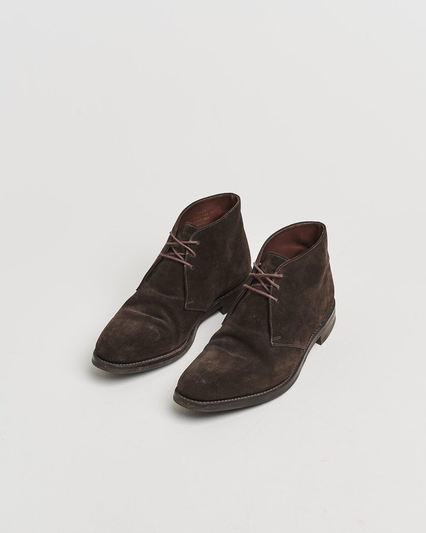 Pre-owned Loake 1880 Pimlico Chukka Boot Dark Brown Suede UK10 - EU44 – Marrone