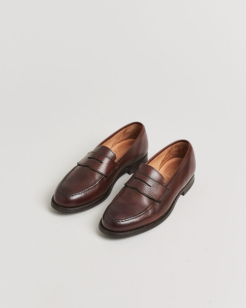 Pre-owned Crockett & Jones Boston City Sole Dark Brown Calf UK7 - EU41 – Marrone