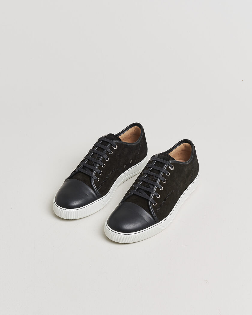Pre-owned Lanvin DBB1 Nappa Cap Toe Sneaker Black UK8 - EU42 – Nero