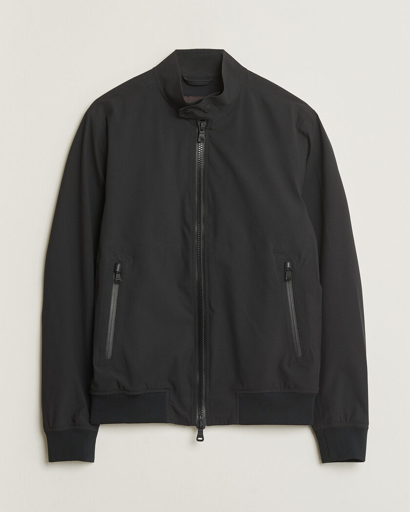 Pre-owned Oscar Jacobson Hamlin Harrington Jacket Black 46 – Nero