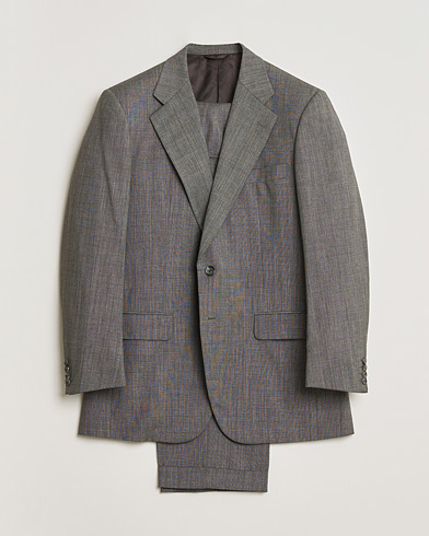 Pre-owned Burberry Vintage Wool Suit Grey Melange 50 – Grigio