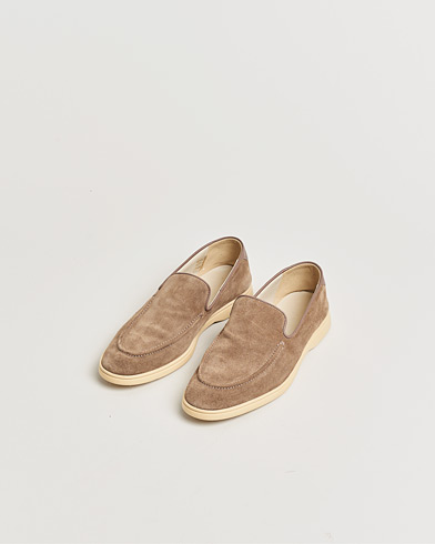 Pre-owned CQP Debonair Suede Loafers Tabac 43 – Beige