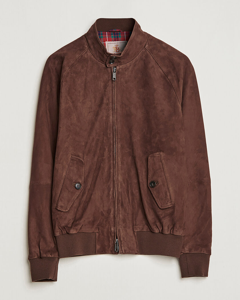 Pre-owned Baracuta G9 Suede Jacket Chocolate UK42 - EU52 – Marrone