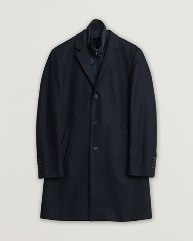 Pre-owned Tiger of Sweden Netley Wool Coat Navy 48 – Blu