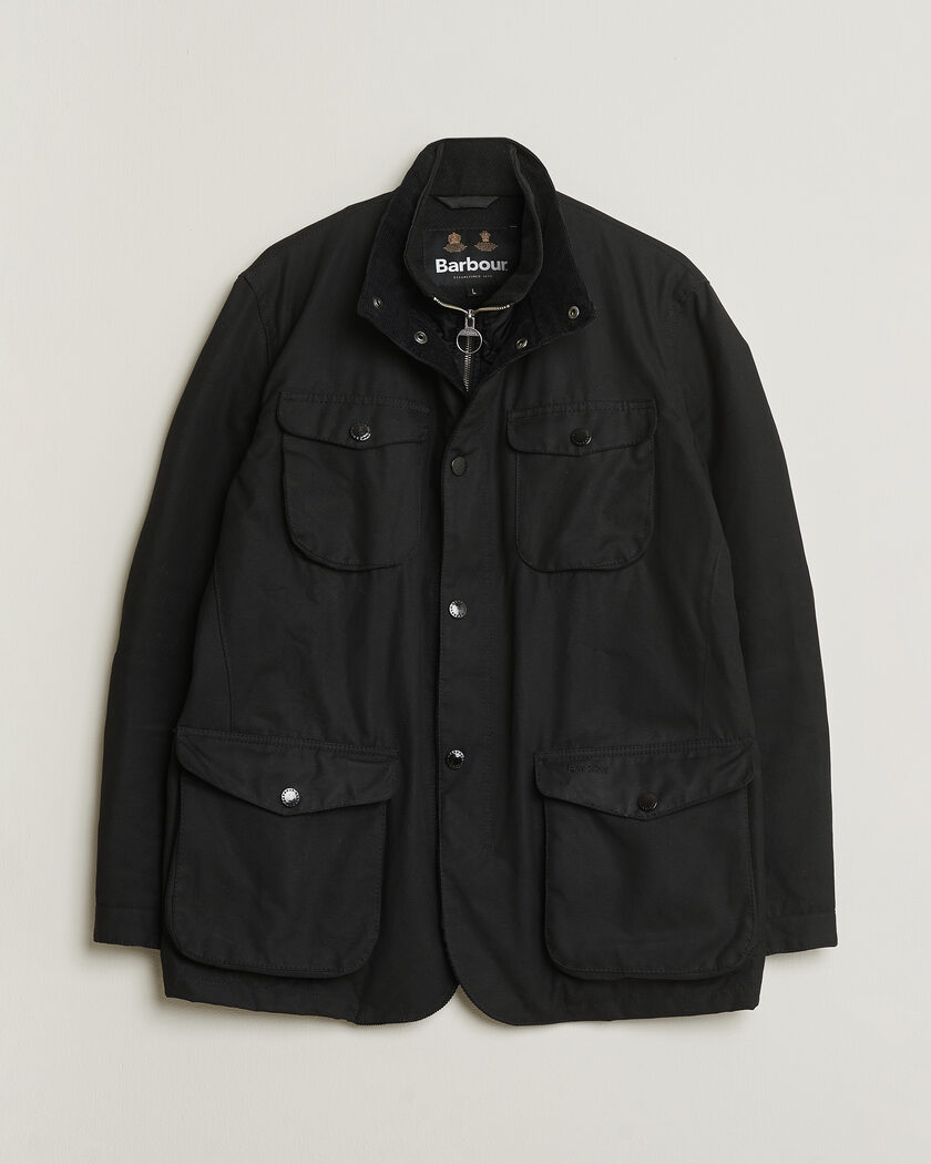 Pre-owned Barbour Lifestyle Ogston Waxed Jacket Black L – Nero