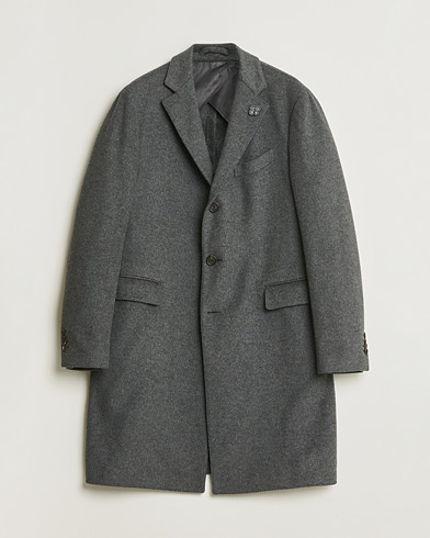 Pre-owned Lardini Wool Coat Grey 56 – Grigio