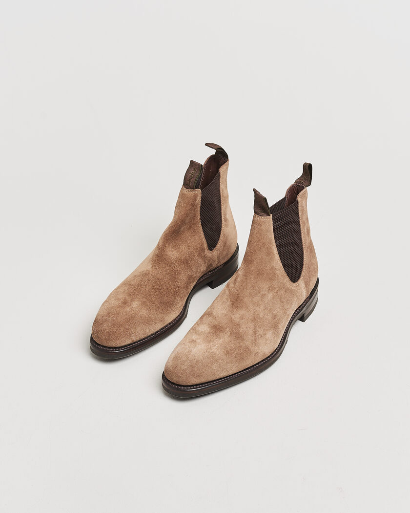 Loake 1880 Emsworth Chelsea Boot Flint Suede UK9 - EU43 – Beige