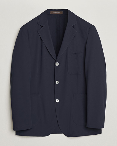 Pre-owned Oscar Jacobson Faber Stretch Blazer Navy 46 – Blu