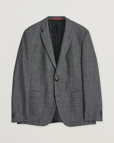 Pre-owned HUGO Flannel Wool Blazer Grey 54 – Grigio