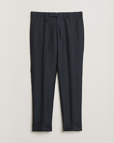 Pre-owned Incotex Slim Fit Flannel Trousers Navy 50 – Blu