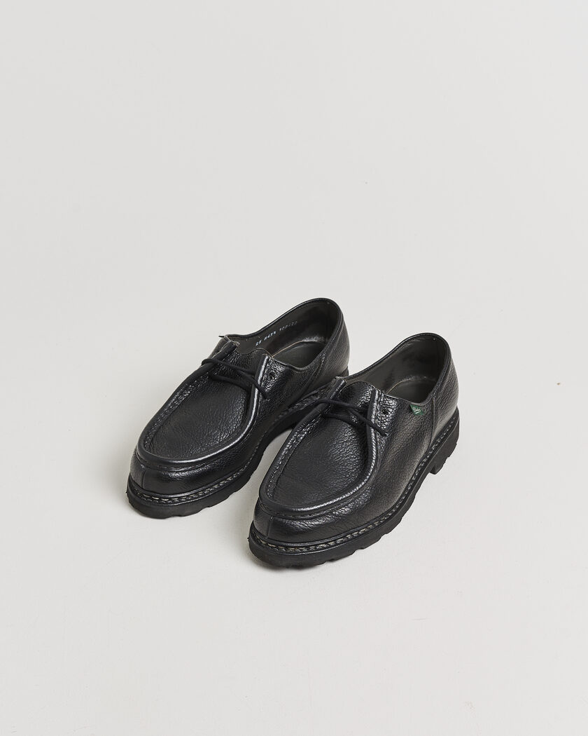 Pre-owned Paraboot Michael Derby Black Deerskin 43,5 – Nero