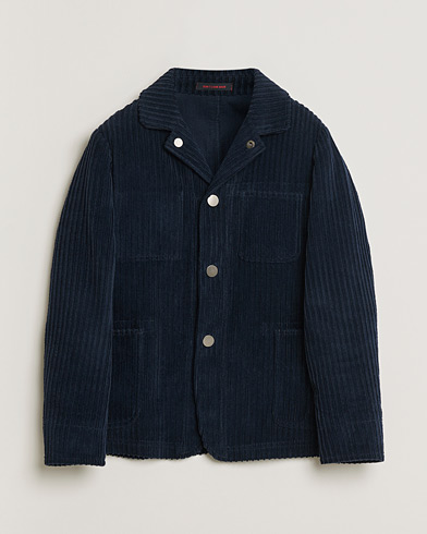 Pre-owned The Gigi Corduroy Overshirt Navy 48 – Blu