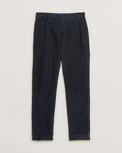 Pre-owned Incotex Slim Fit Garment Dyed Corduroy Trousers Navy 48 – Blu