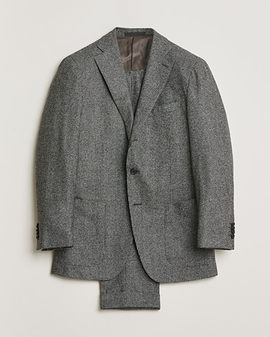 Pre-owned Caruso Houndstooth Wool Suit Grey 50 – Grigio