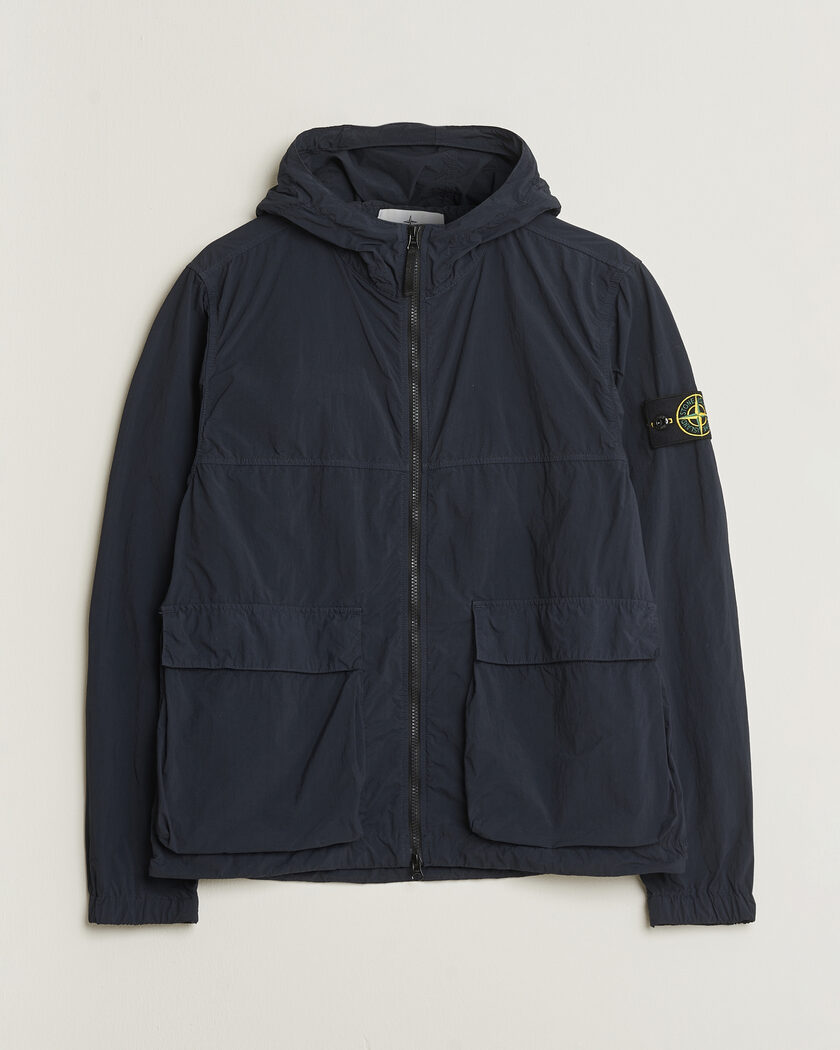 Pre-owned Stone Island Nylon Smerigliato-TC Short Parka Navy M – Blu