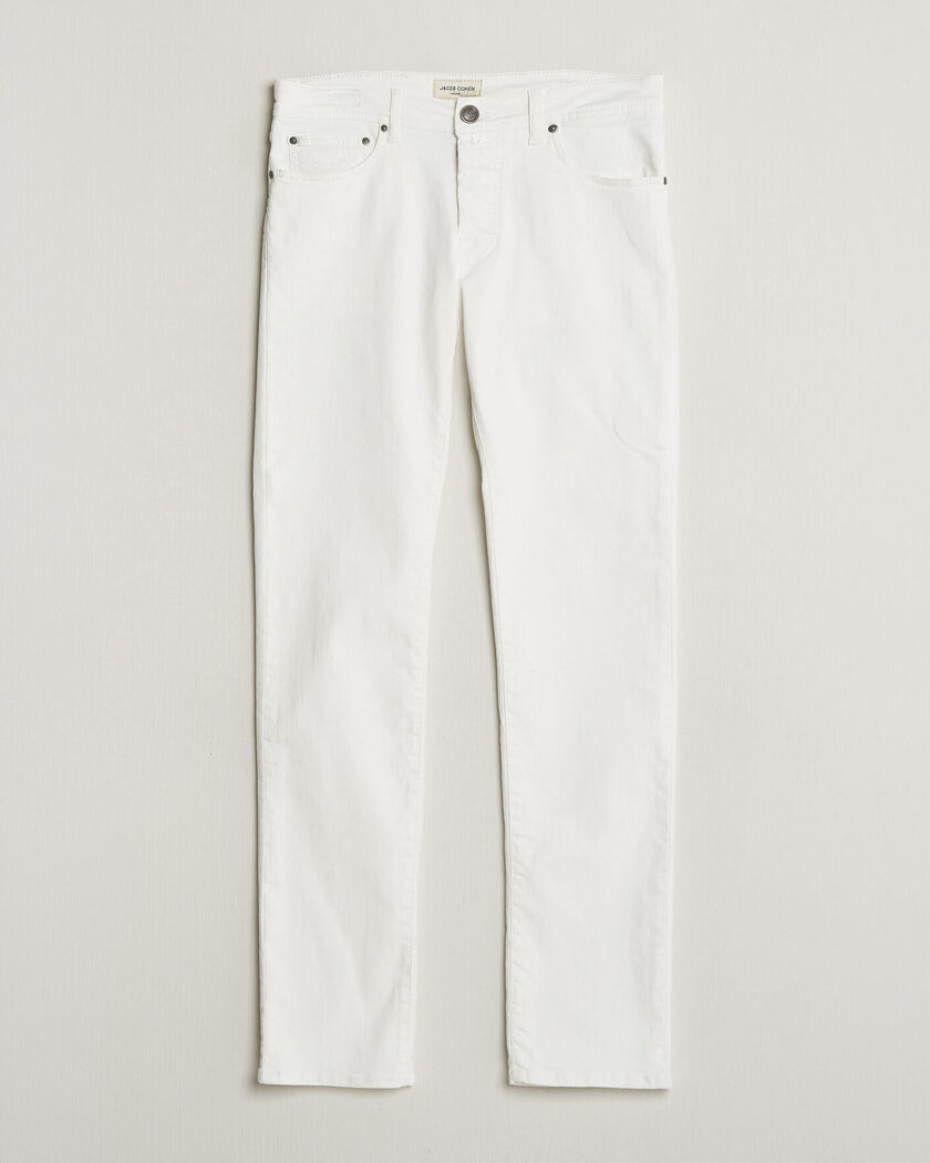 Pre-owned Jacob Cohën Bard Slim Fit Bull Stretch Jeans White W30 – Bianco