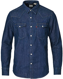 Levi's Barstow Western Standard Shirt Rinse Marbled – Blu