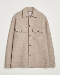 Felted Wool Overshirt Beige