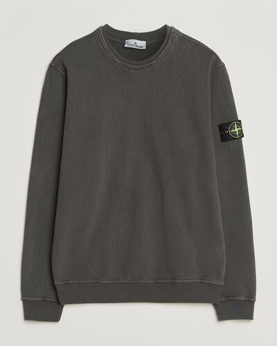 Stone Island Old Dyed Cotton Sweatshirt Charcoal