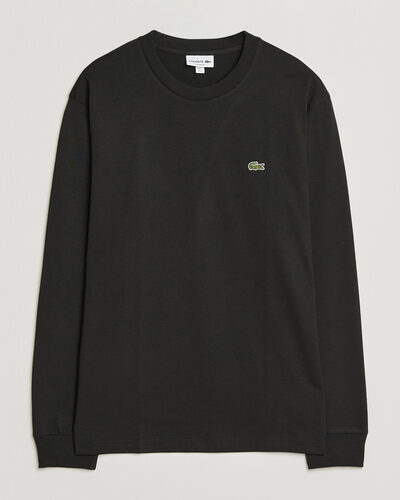 Lacoste Crew Neck Long Sleeve T-Shirt Black