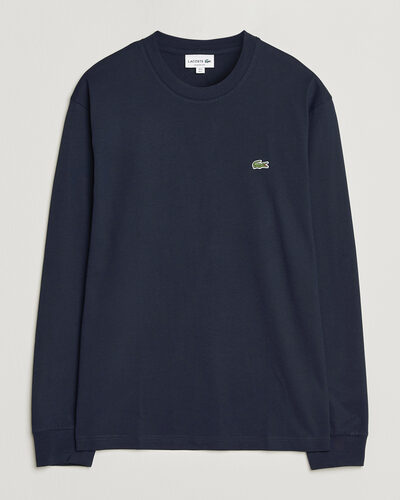 Lacoste Crew Neck Long Sleeve T-Shirt Navy Blue