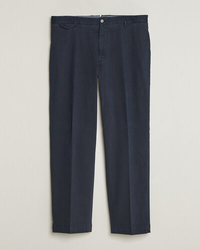 Santaniello Washed Cotton Trousers Navy