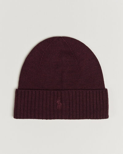 Polo Ralph Lauren Merino Beanie Merlot Wine Heather