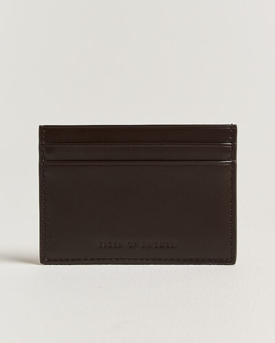 Tiger of Sweden Wake Leather Card Holder Dark Brown