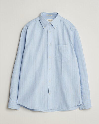 Gant Regular Fit Archive Oxford Striped Shirt Clear Sky