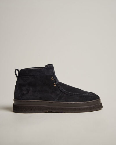 Gant Blistown Shearling Suede Moc Toe Boot Marine