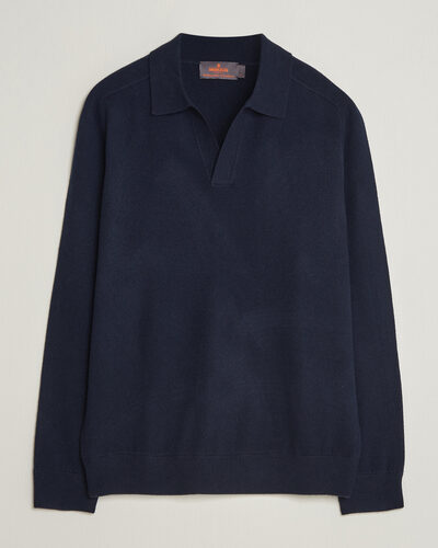 Morris Wilfred Cashmere Resort Polo Navy