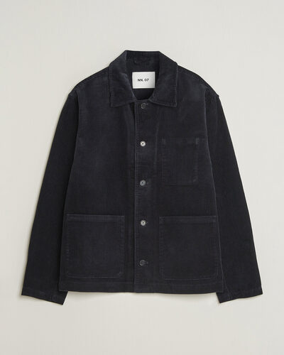 NN07 Morgan Corduroy Overshirt Deep Navy